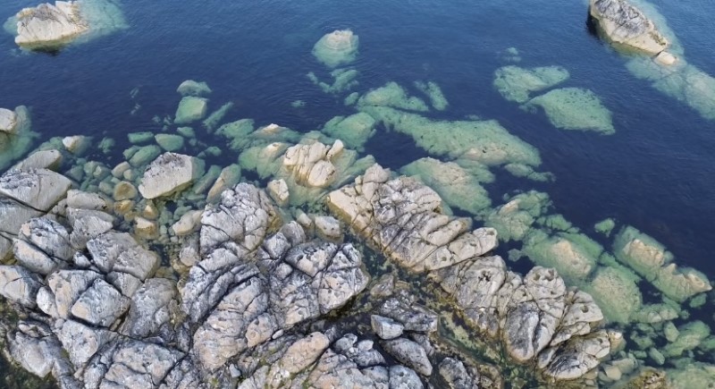 The coastal landscape of a tropical destination.