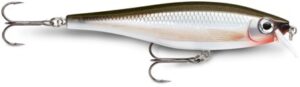 A Rapala lure, designed to imitate a minnow, one of the primary food sources of lake trout.